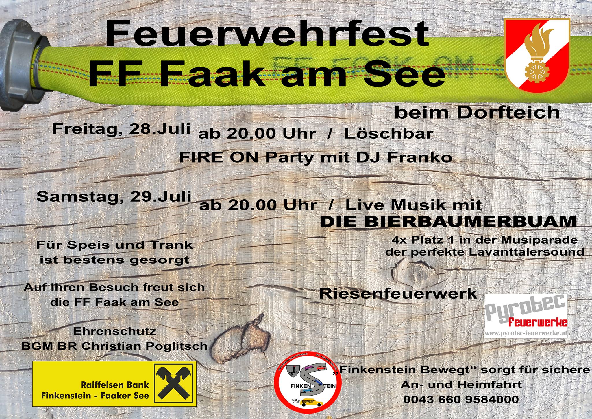 Feuerwehrfest der FF-Faak am See